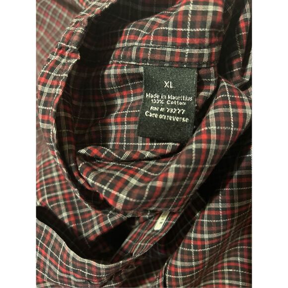 Apt 9 Men’s Size XL Casual Long Sleeve Button Up Shirt Roll Up Button Sleeves - Picture 9 of 10